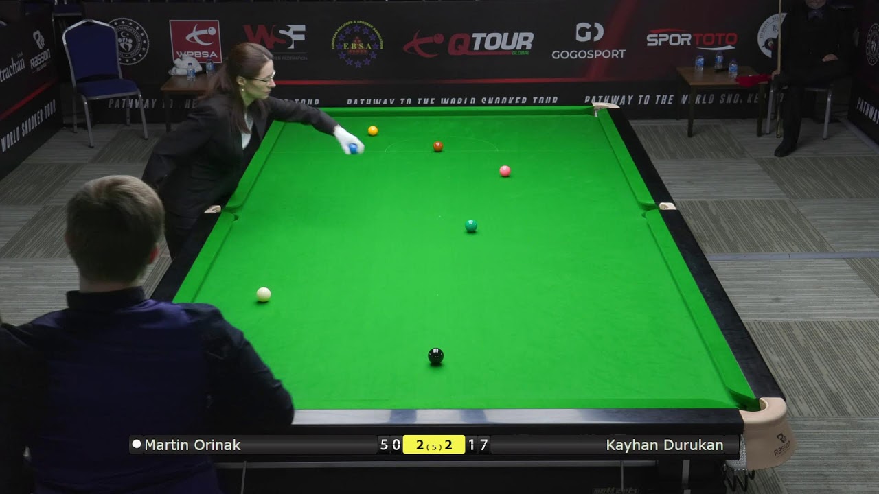 Table 3 — European Snooker Championships — day 10