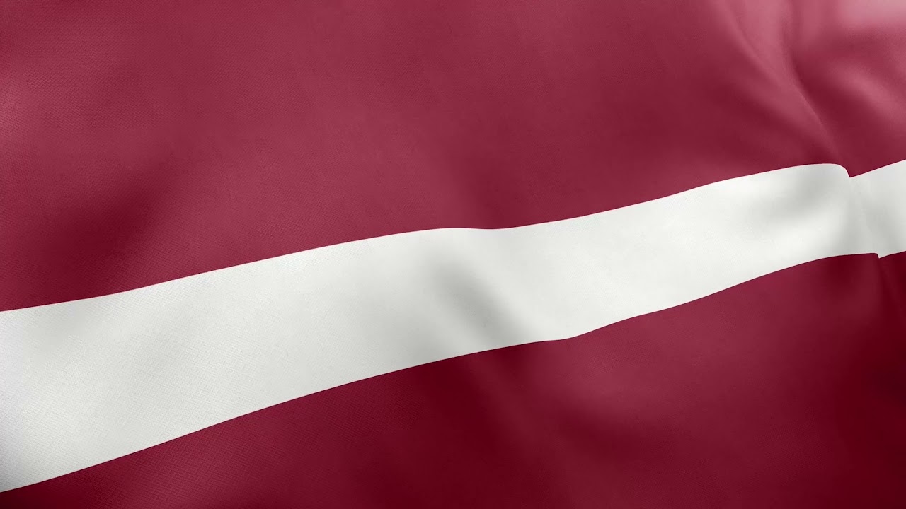 Latvia Flag 4k | Latvijas karogs | 4K Free Stock Footage - Realistic Flag Wave Animation, Effects