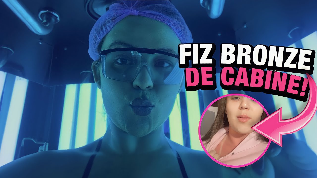 FIZ MEU PRIMEIRO BRONZE DE CABINE!!! #vlog #bronze #diaadia