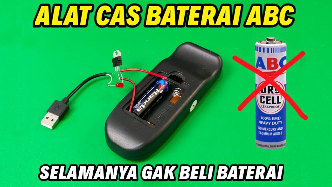 GAK BELI BATERAI LAGI !!! CARA BUAT CHARGER BATERAI ABC