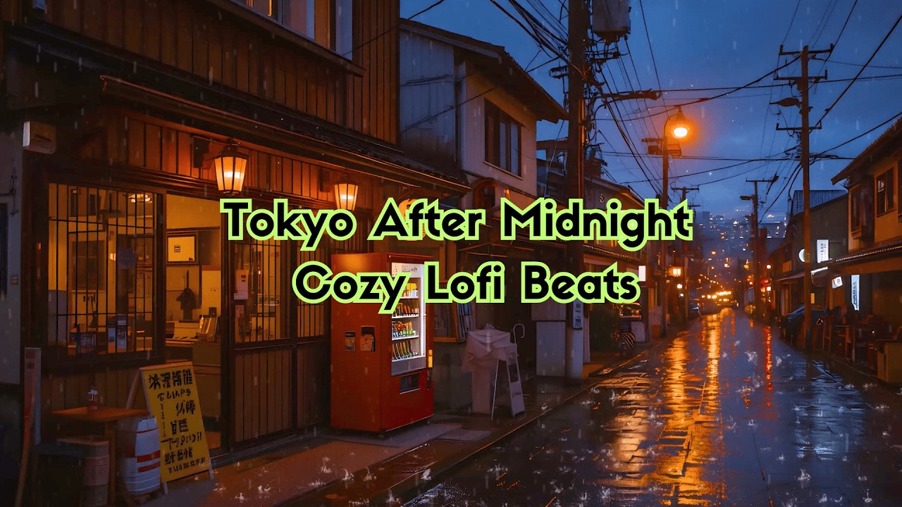 Tokyo After Midnight 🌙 Cozy Lofi Beats for Sleep, Study & Relaxation🎹