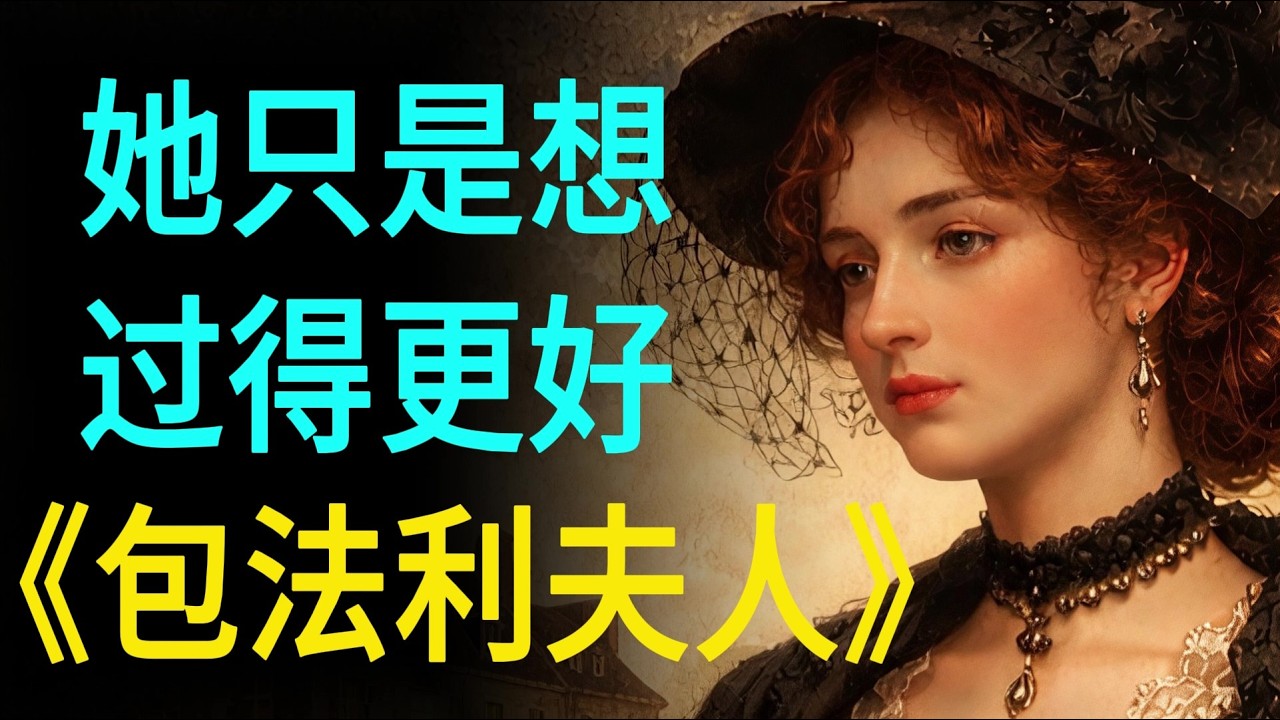 《包法利夫人》：一个女人，是如何被“想要更好的人生”一步步毁掉的？福楼拜笔下的艾玛｜ Madame Bovary｜Gustave Flaubert｜世界名著