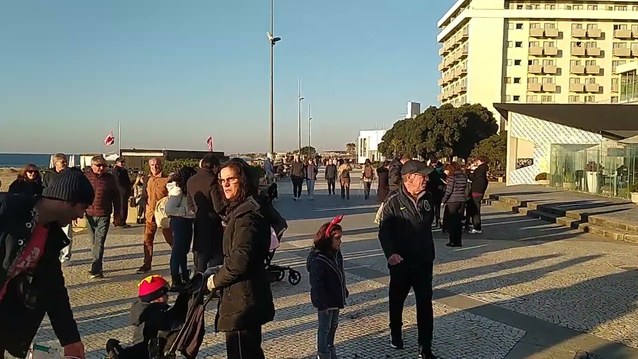 Espinho, Aveiro, Portugal. Área metropolitana do Porto. Dia de Sol ☀️ á beira mar.