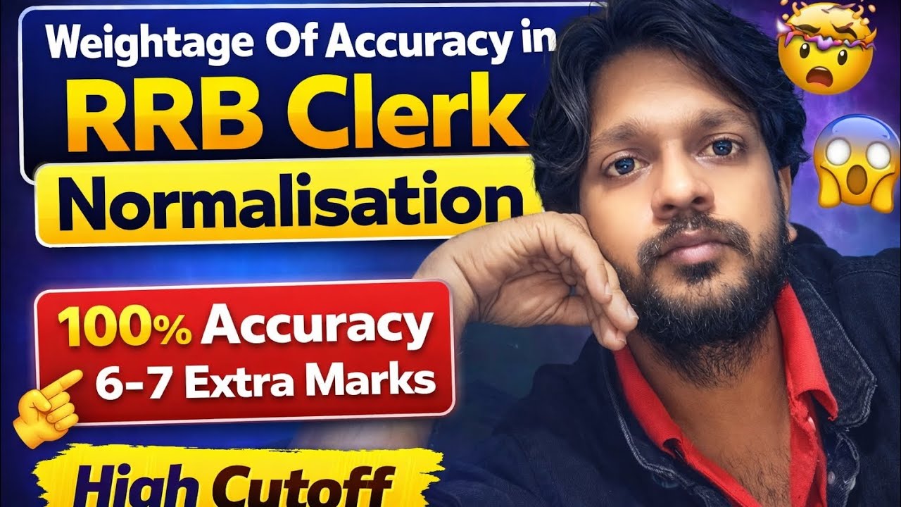 Heavy Role Of Accuracy in RRB CLERK Prelims 2025 !! RRB CLERK SAFE SCORE & EXPECTED CUTOFF !! 