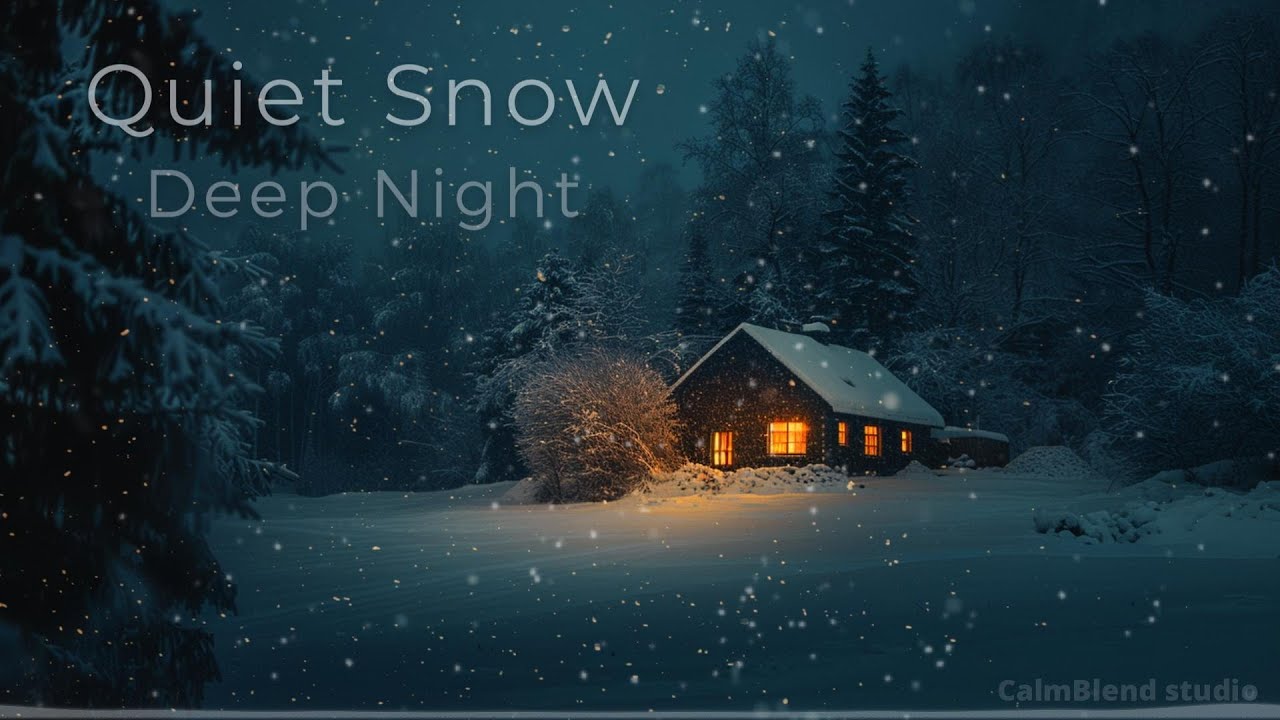 Quiet Snow | Deep Night ❄️ Calm Ambient Music for Focus, Relax & Sleep