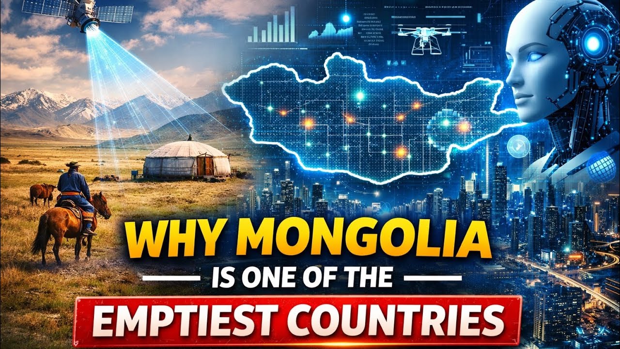 Why Mongolia Is One of the Emptiest Countries | Explained With AI & Data