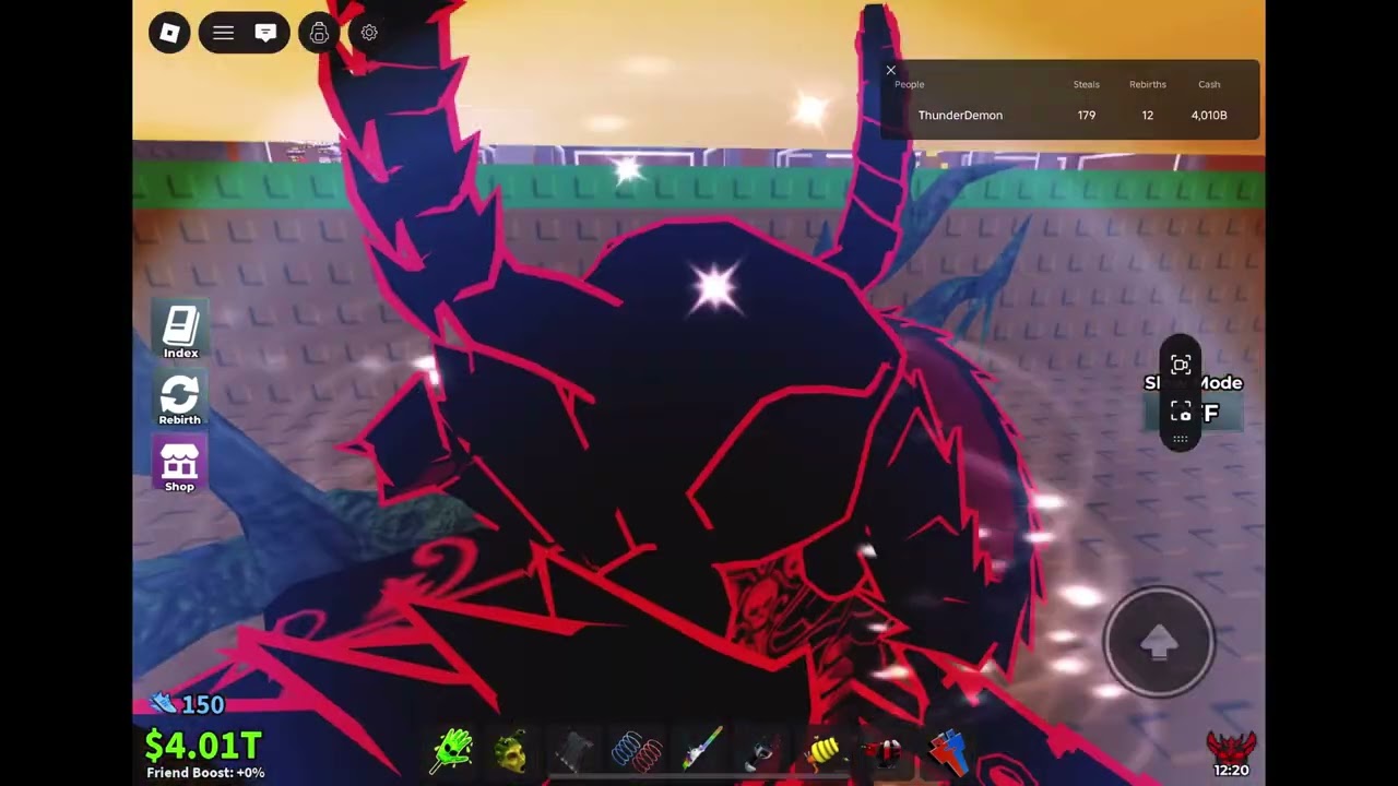 Playing escape tsunami in steal a brain rot (ROBLOX)