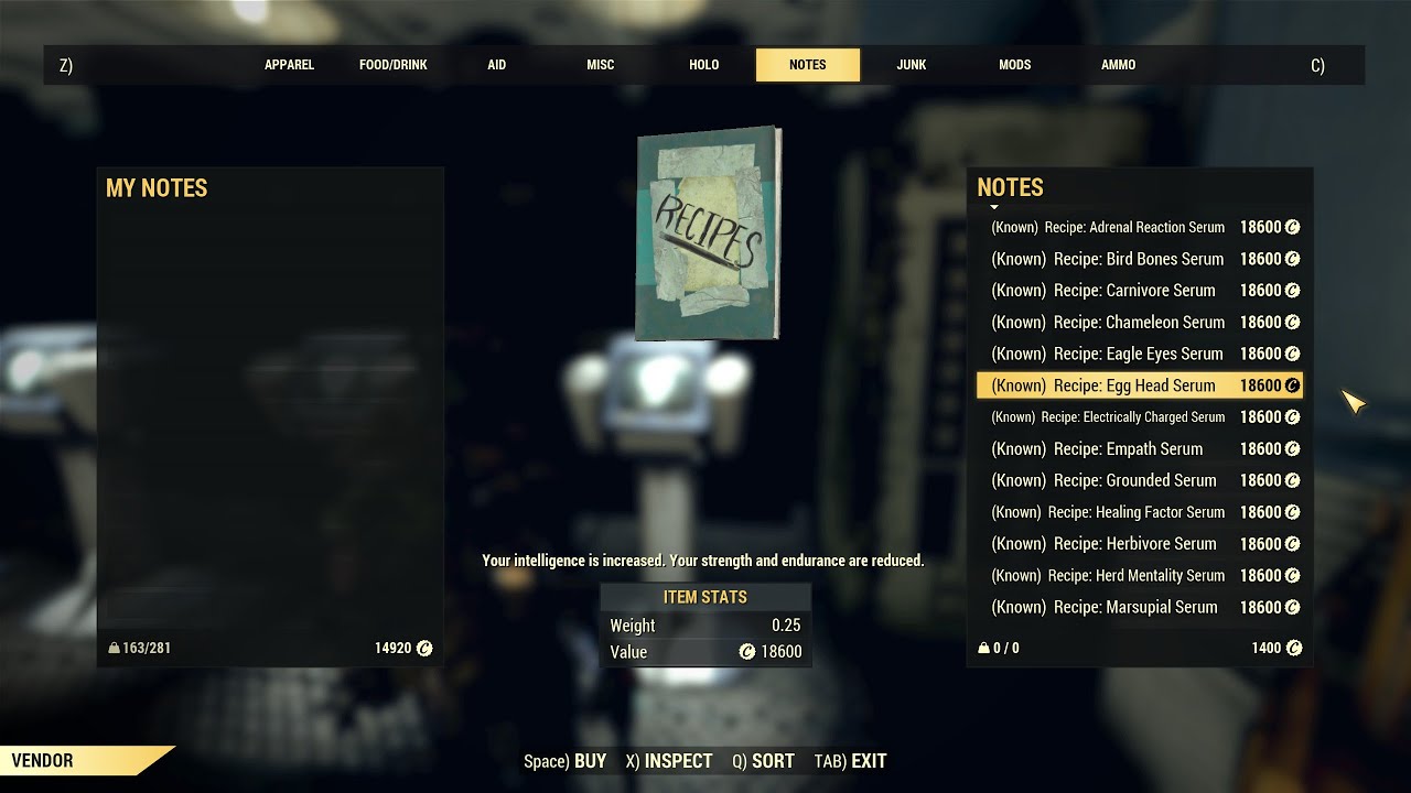 Fallout 76: How to get Mutation Plans.