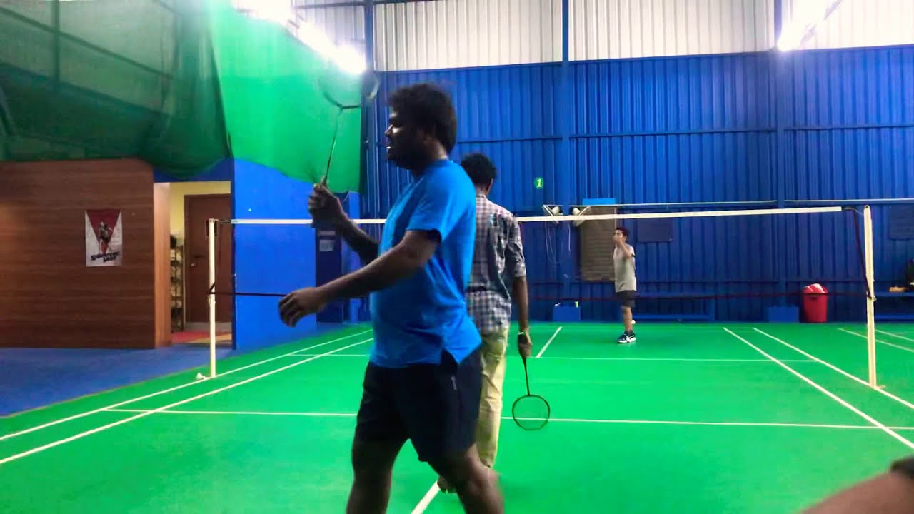 Justy & Arumugam vs Parthiban & Prabhu pk badminton doubles practice match