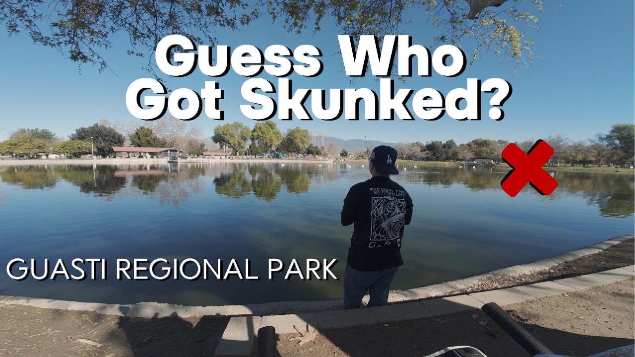 TROUT  Fishing at GUASTI Regional Park! | Using Mini Jigs & PowerBait 🎣 (Got Skunked)