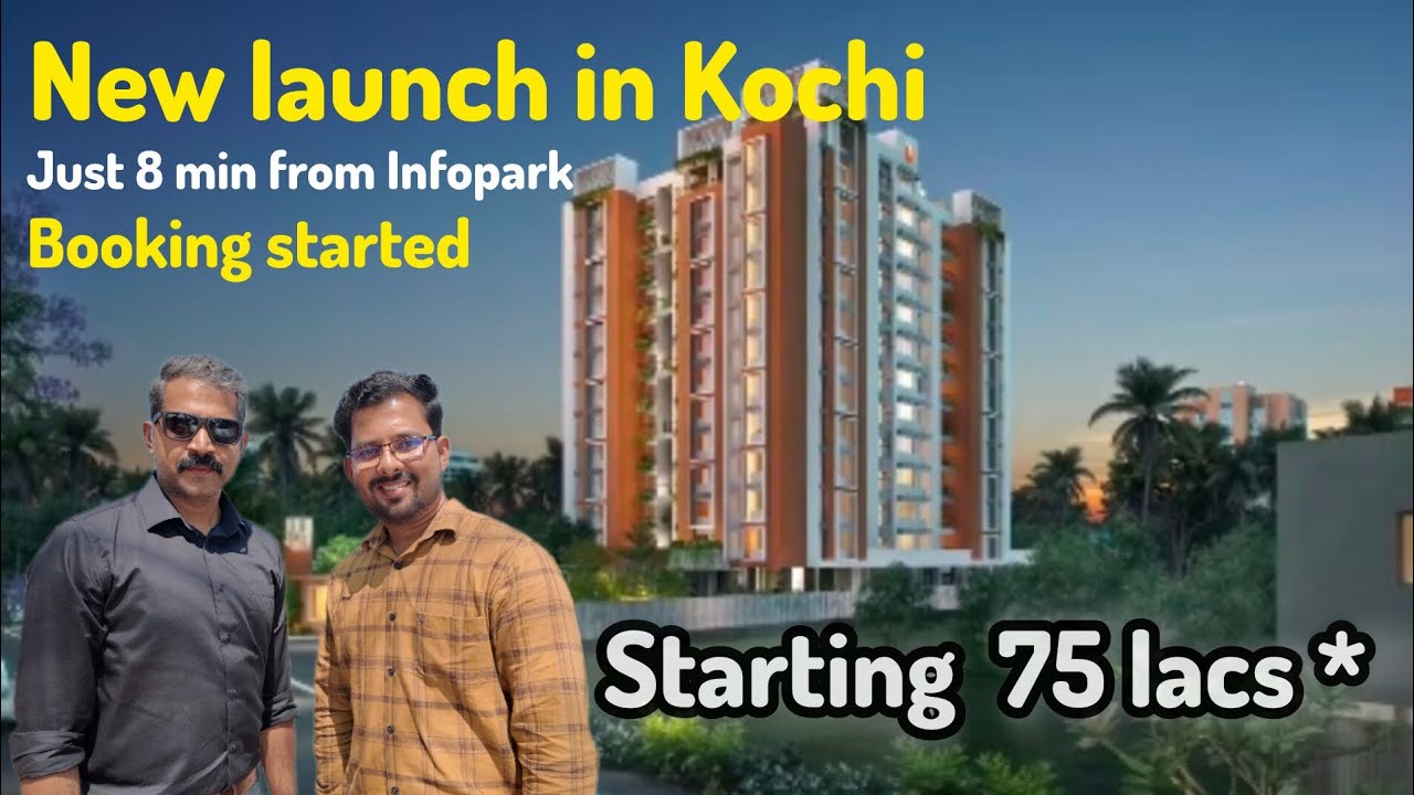 Infopark kochi is just 8 min from this project with  scenic beauty  | Starting 75 lacs *2bhk launch 
