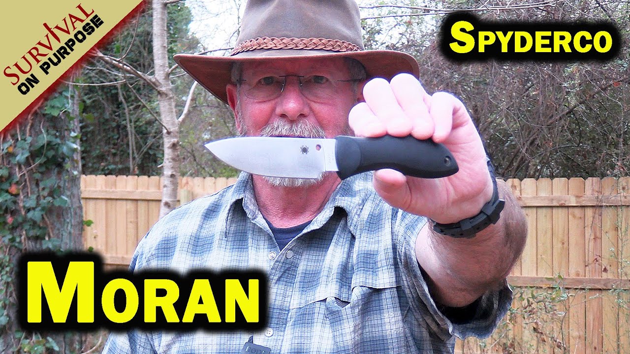 Spyderco Moran Drop Point Fixed Blade - Yak Shaving Sharp!