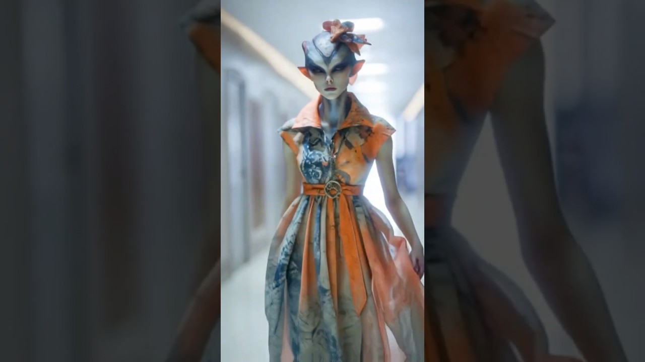 Alien Girls Fashion Show | Futuristic AI Fashion Meets the Galaxy! 