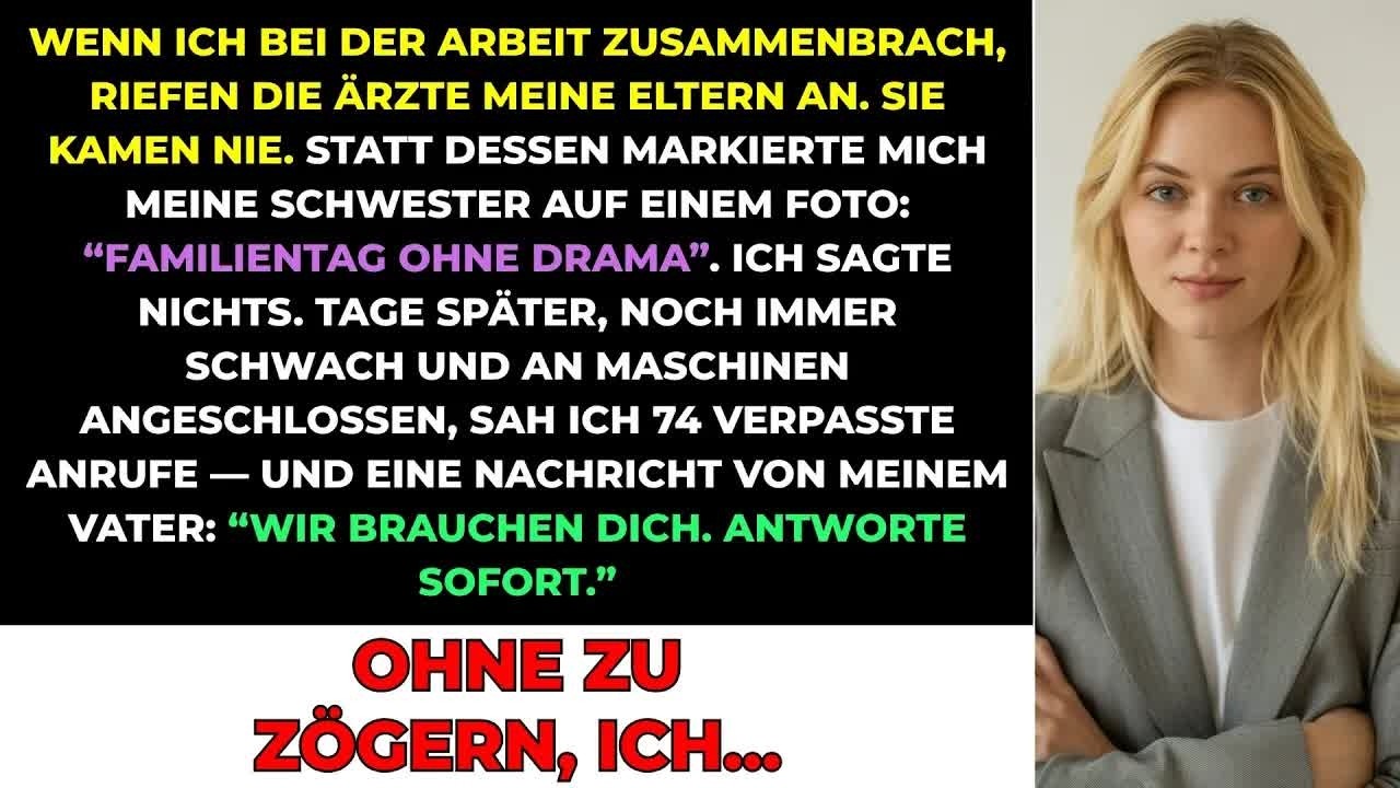 Als Ich Bei Der Arbeit Zusammenbrach, Riefen Die Ärzte Meine Eltern – Sie Kamen Nie, Stattdessen