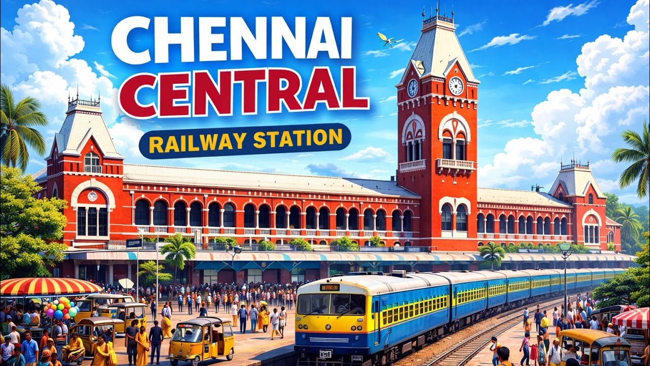 Inside Chennai Central Railway Station | India’s Iconic Railway Hub