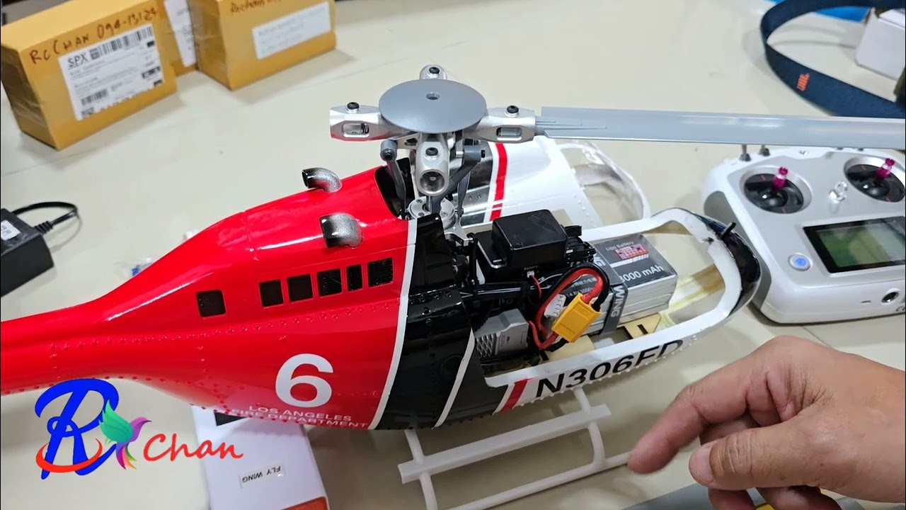 Bell 206 Alu Rotor Head with 4 blade New Release