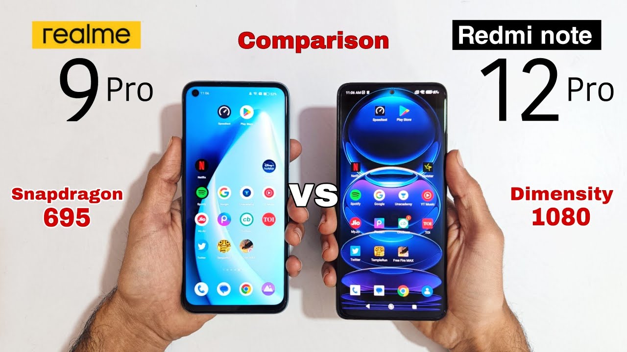 realme 9 pro 5G vs Redmi Note 12 pro 5G Speed Test Comparison | Which is Best ? 🤔