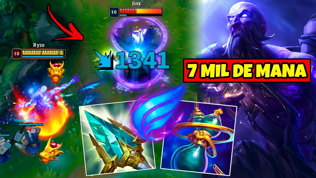 O RYZE AP BOT COM 7 MIL DE MANA É SINISTRO