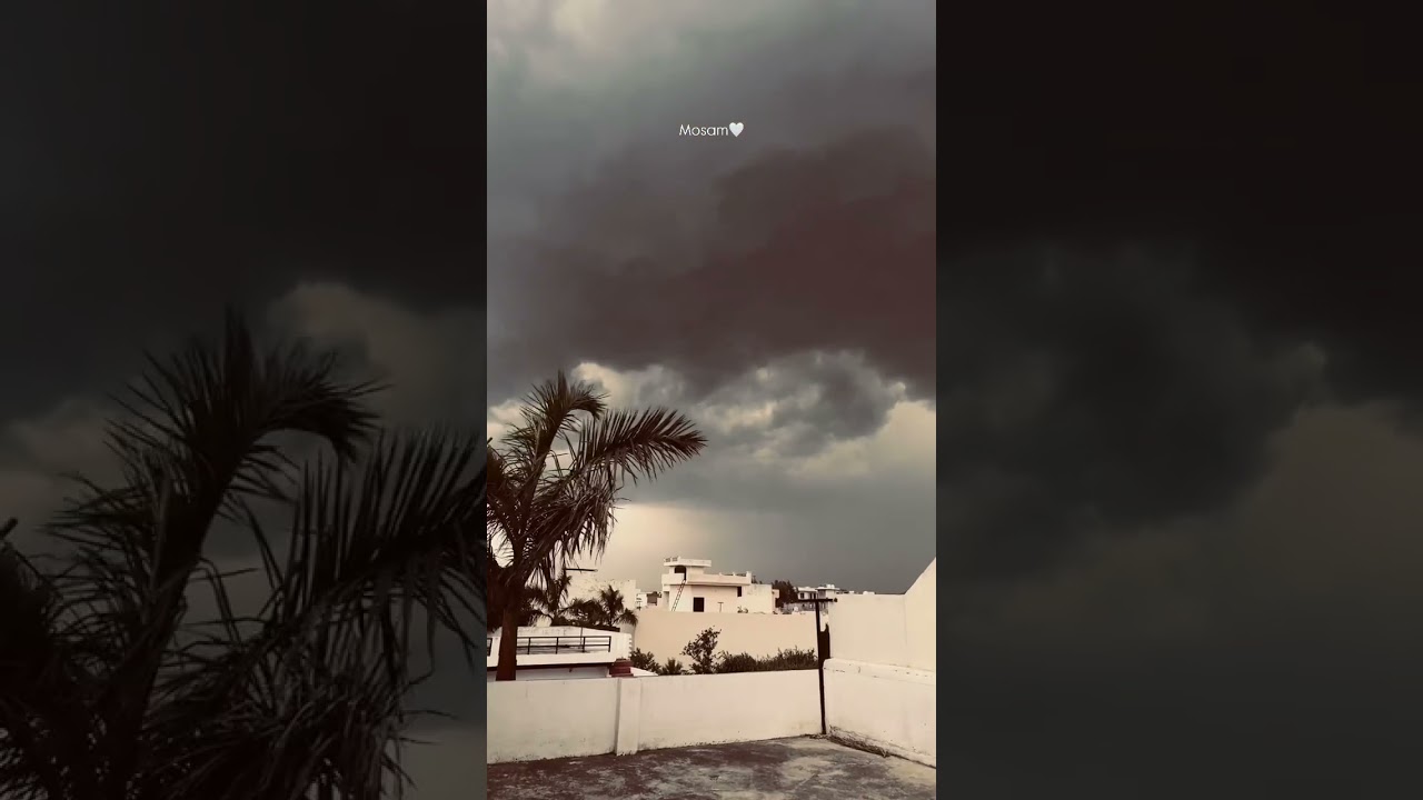 Today Weather In Mohali Chandigarh #mosam #weather #shorts #short #punjab #clouds #night #music