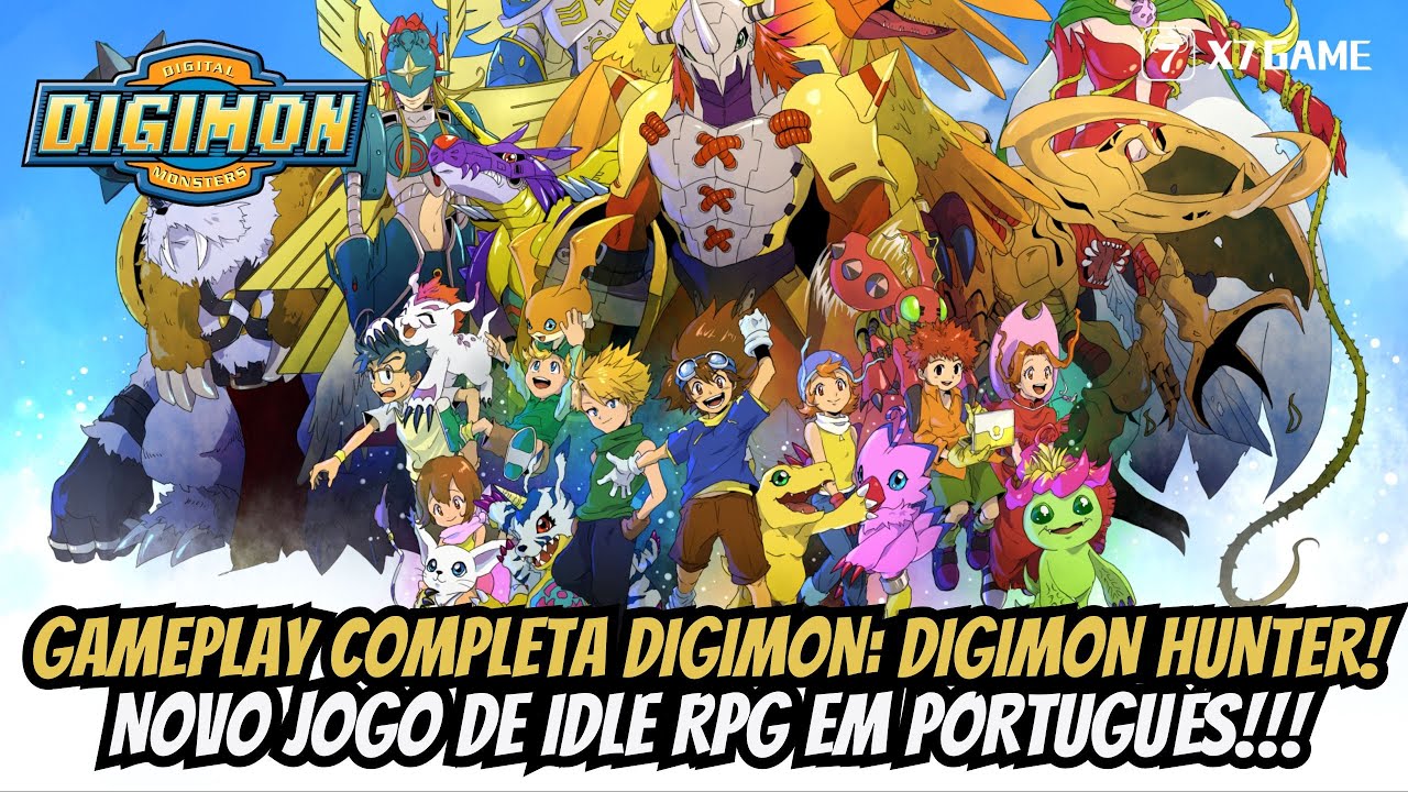 ⭐GAMEPLAY COMPLETA DIGIMON: DIGIMON HUNTER JOGO DE IDLE RPG COM RECARGA GRATIS EM PORTUGUÊS!!!⭐