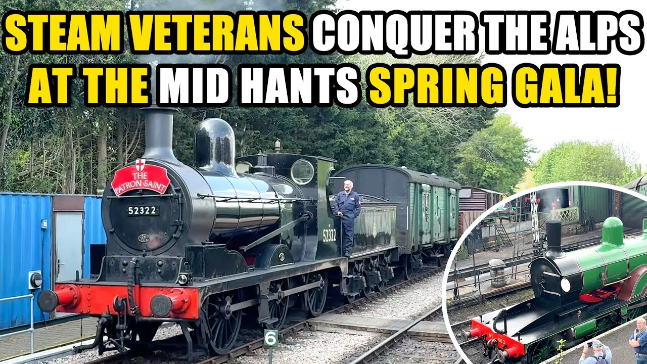 Guests LSWR T3 563 + L&YR VETERANS 52322 + 11456 at WATERCRESS LINE SPRING STEAM GALA! |  27.04.2025