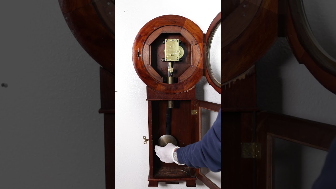 Setting Up 1920s Seth Thomas Regulator Clock No 2 After Serviced