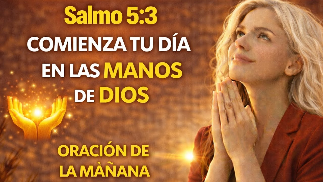 Oración de la mañana, comienza tu dia en las manos de Dios Salmo 5:3