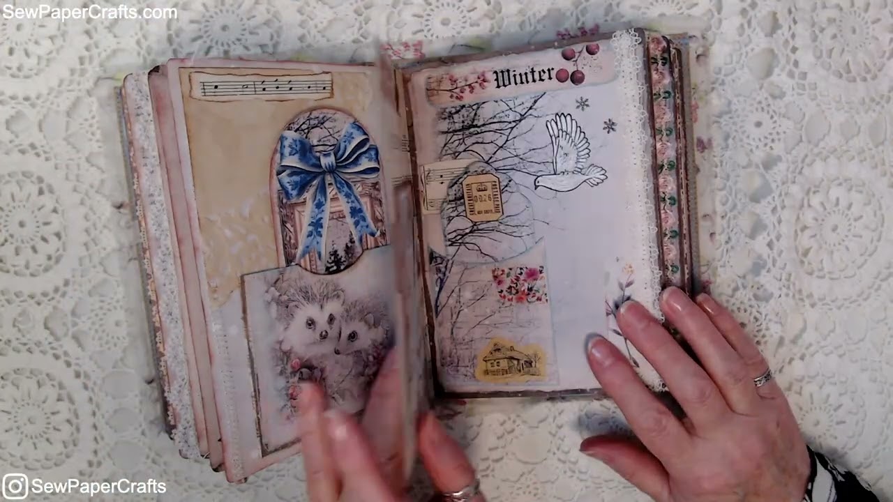 Junk Journal January UK 2026 Winter Woodlands Final Flip through.
