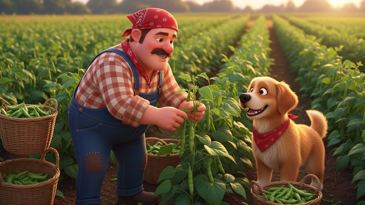 Watch How This Farmer & His Dog Harvest Fresh Beans Like Pros! - Jay and Dog