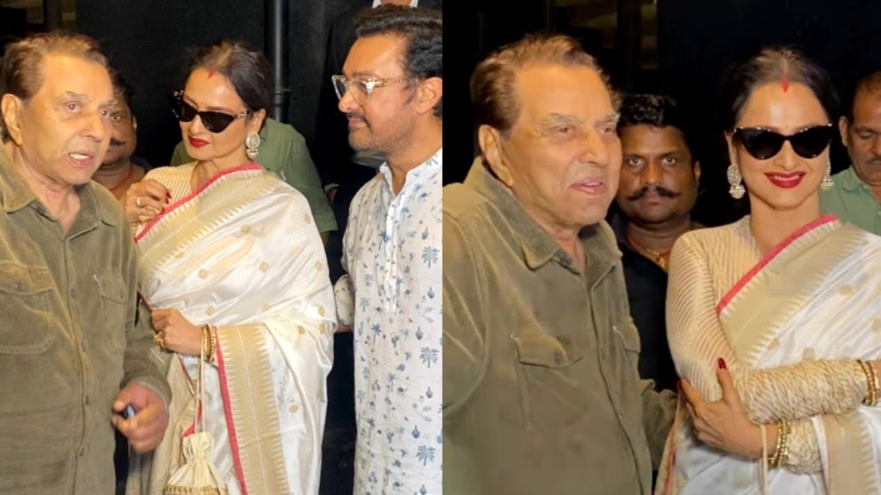 Jab Rekha ji Mile Dharmendra ji Aamir Khan Ko Junaid Khan Ke Movie Loveyapa Movie Screening