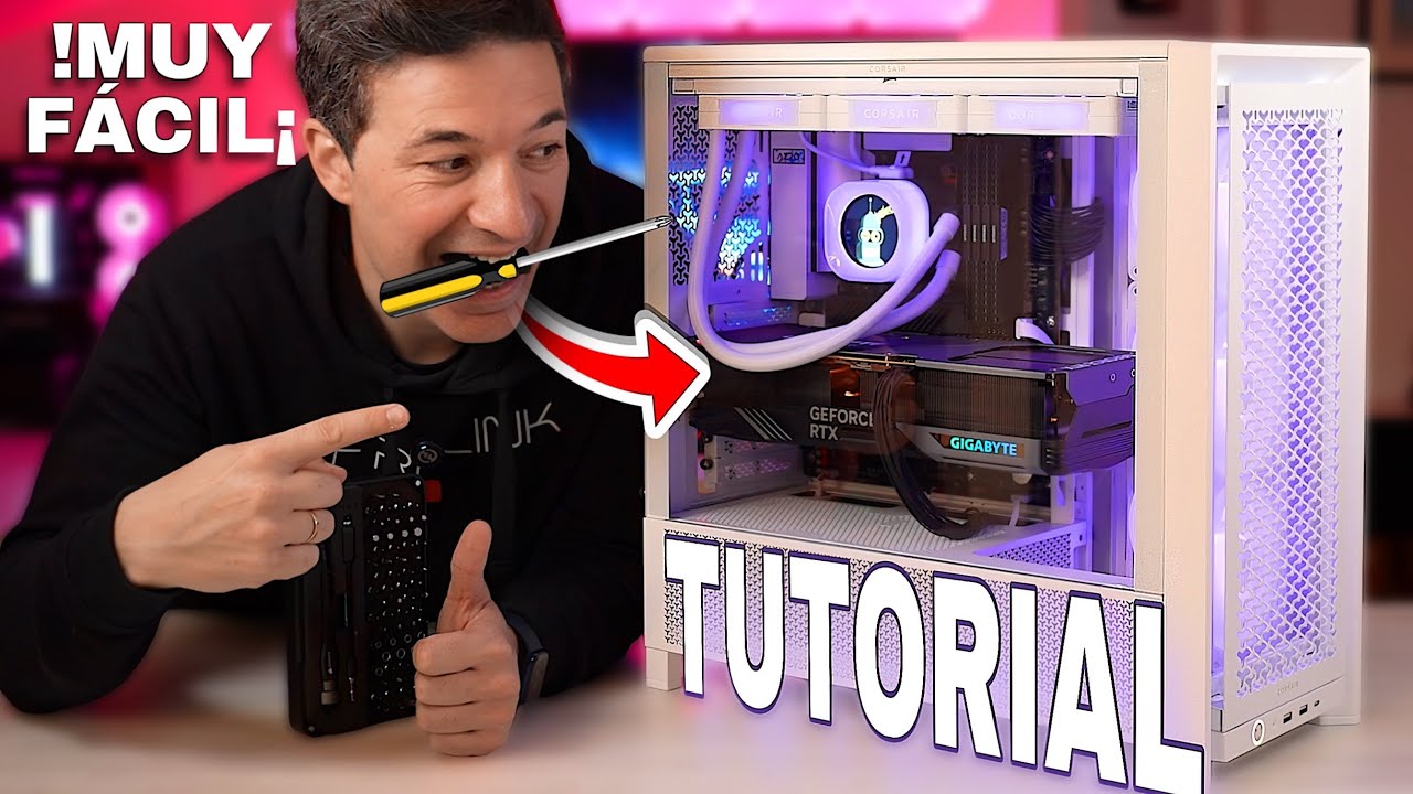 Como Montar un PC paso a paso en una caja MUY TOP 2025 !SORPRENDENTE¡| Corsair 4000D Frame