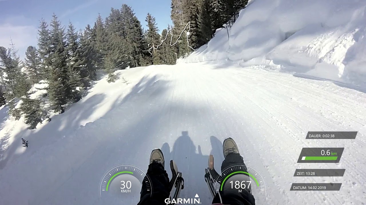 14 02 19 Rodelbahn Hochzeiger Jerzens im Pitztal 2 Teil