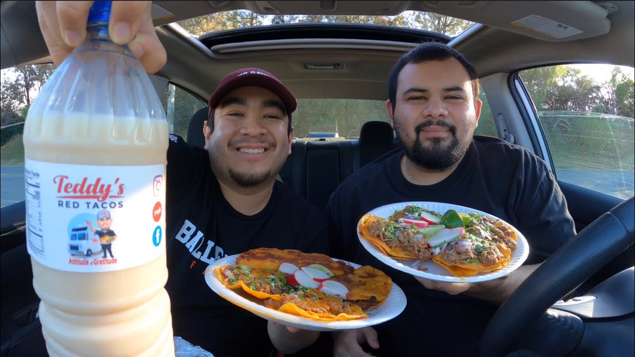 TEDDY&rsquo;S RED TACOS BIRRIA MUKBANG REVIEW & REACTION!