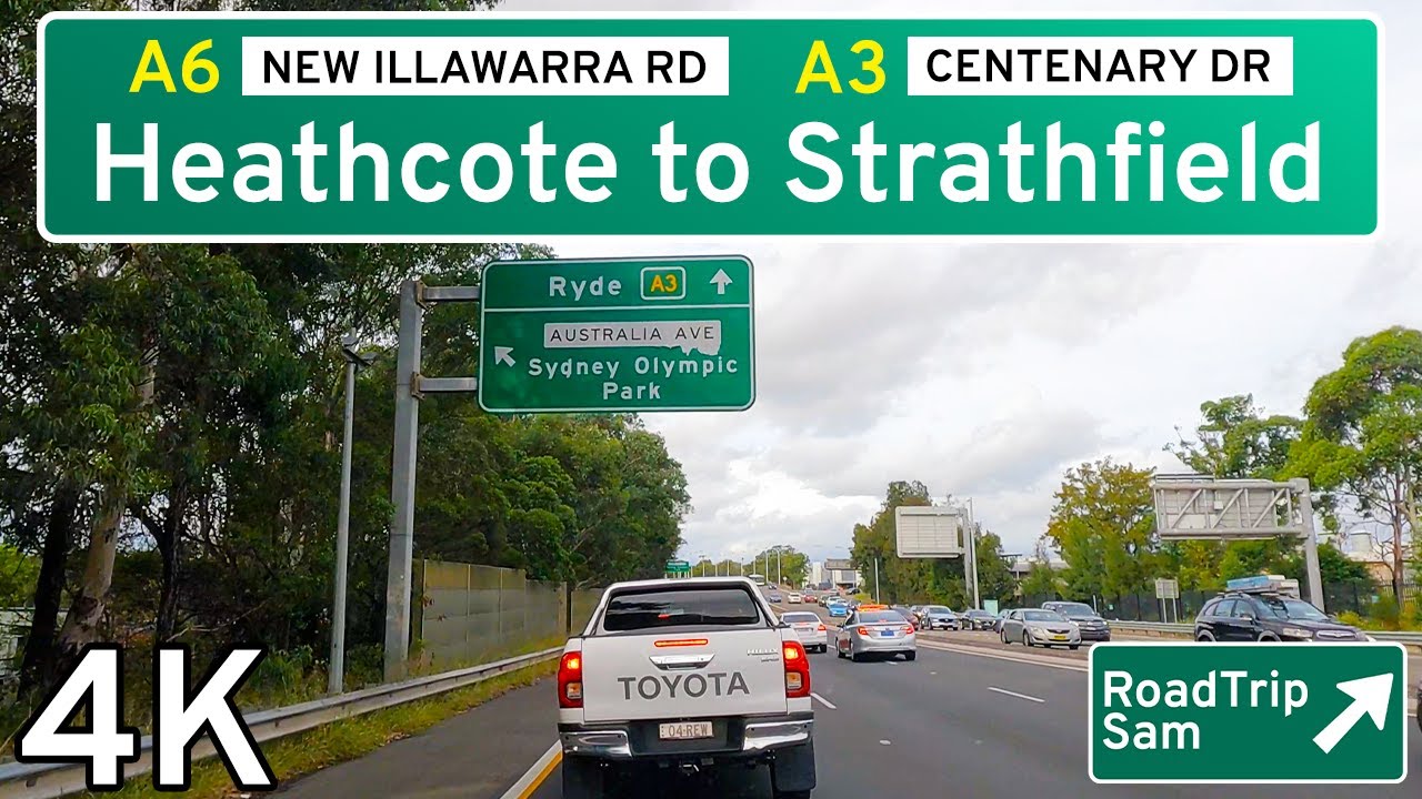 Driving through Sydney suburbs - NSW, Australia - POV / music