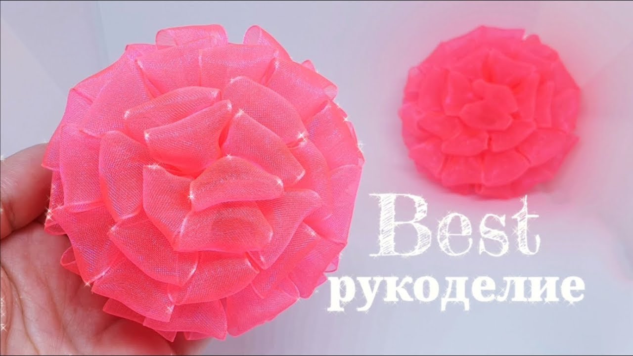 Они особенные!  ПЫШЕЧКИ из органзы. Оцените МК ♥ Субтитры.