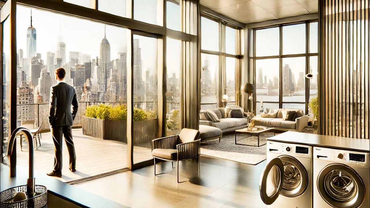 NYC Luxury Flex 2-Bedroom Apartment Tour | Washer/Dryer, Rooftop, Gym, 24-Hour Doorman!