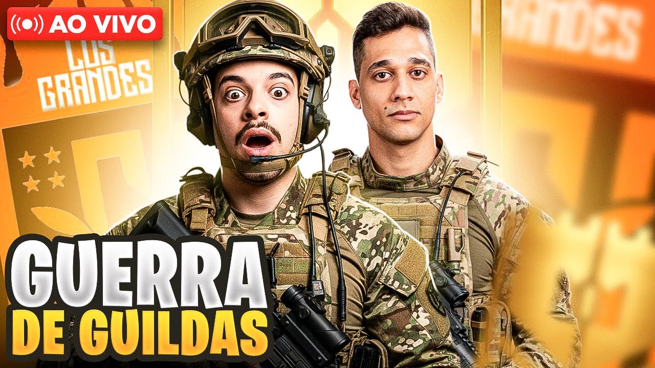 GUERRA DE GUILDA COM A LOS! - EL GATO - FREE FIRE AO VIVO LIVE