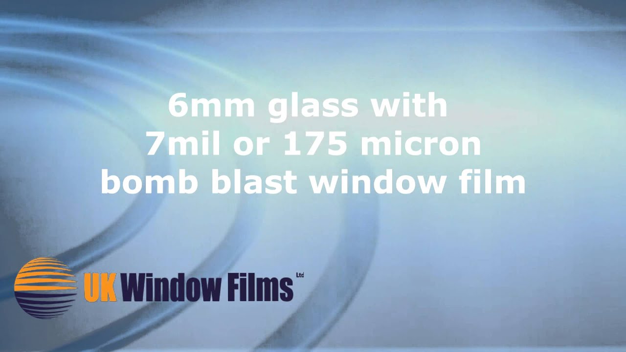 Bomb blast window film 7mil