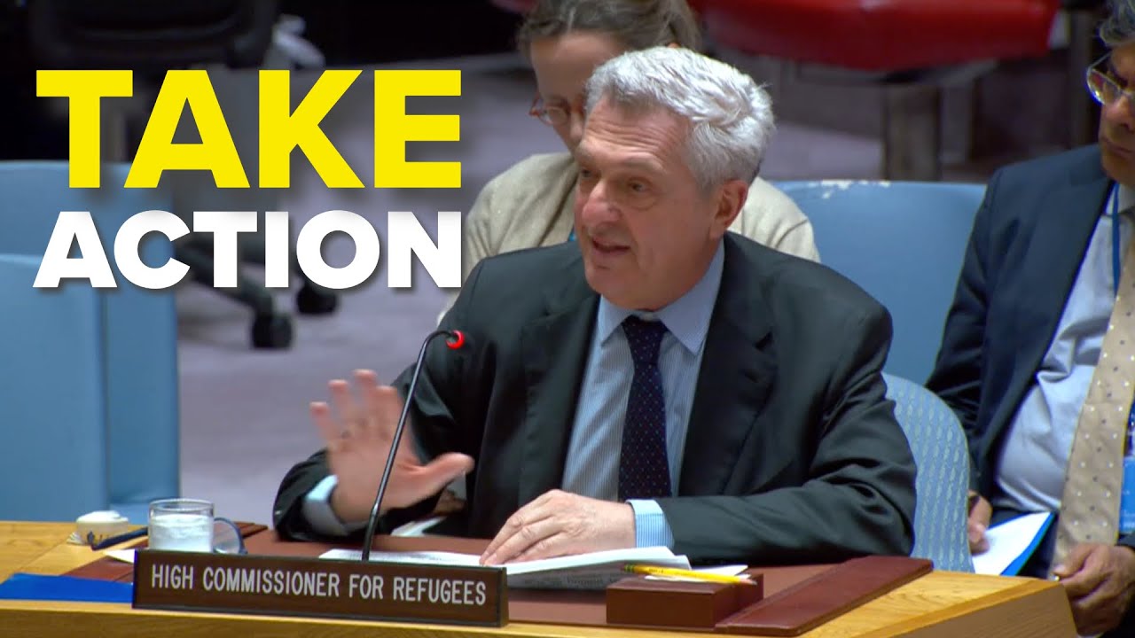 UN High Commissioner Filippo Grandi calls on the Security Council to take action.