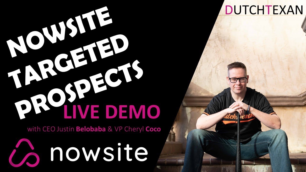 How to use Nowsite to find Prospects that are interested in your business [LIVE DEMO]