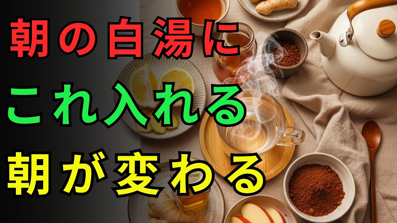 【医師が注意点も解説】朝の白湯に足すだけ？血糖値・内臓脂肪を整えたい人の食事術｜今日から見直したい食材5選