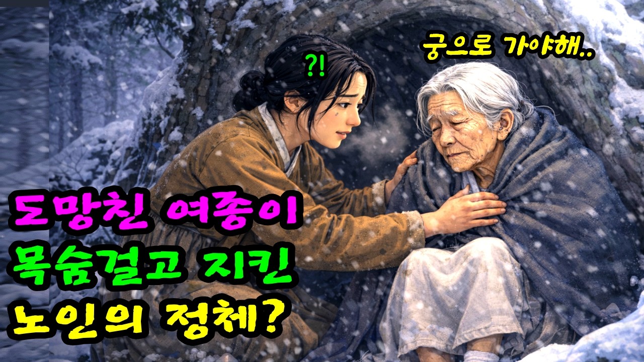 산속에서 죽을뻔한 할머니를 구한 도망친 여종 | 왕과 사는 노파의 정체는? | 야담 옛날이야기