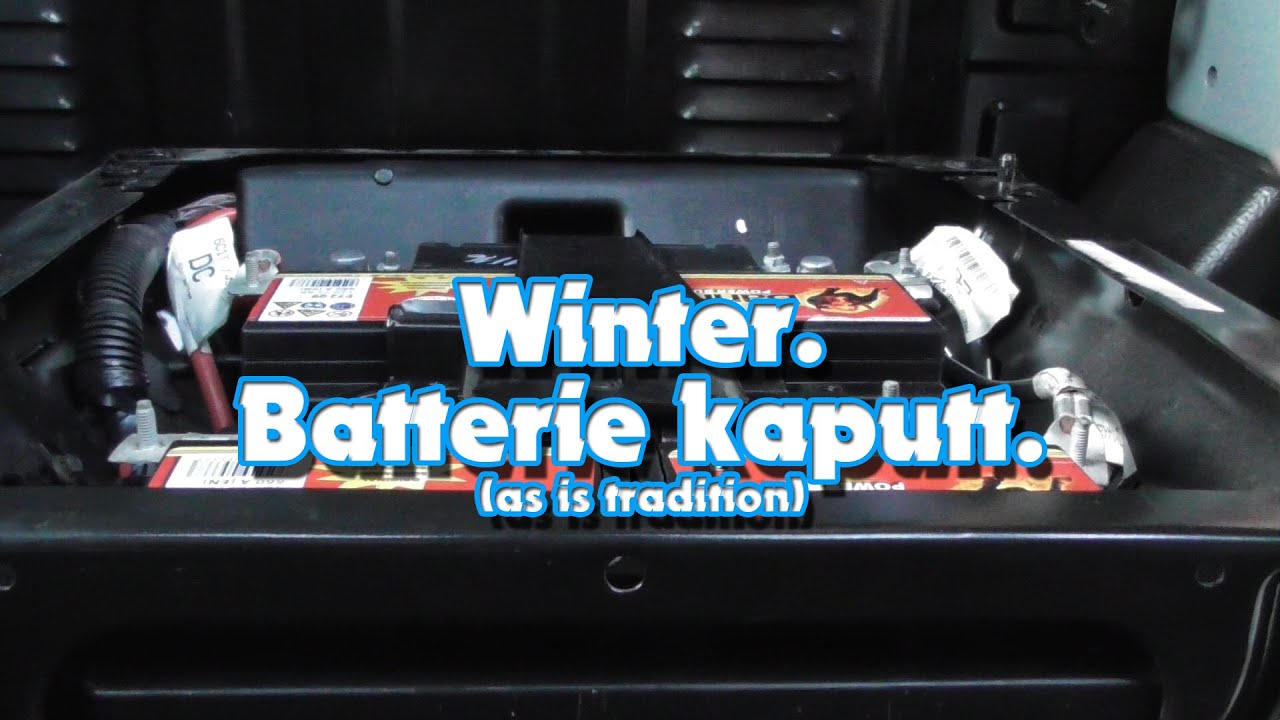 Batterie kaputt. Ford Transit Batteriewechsel.
