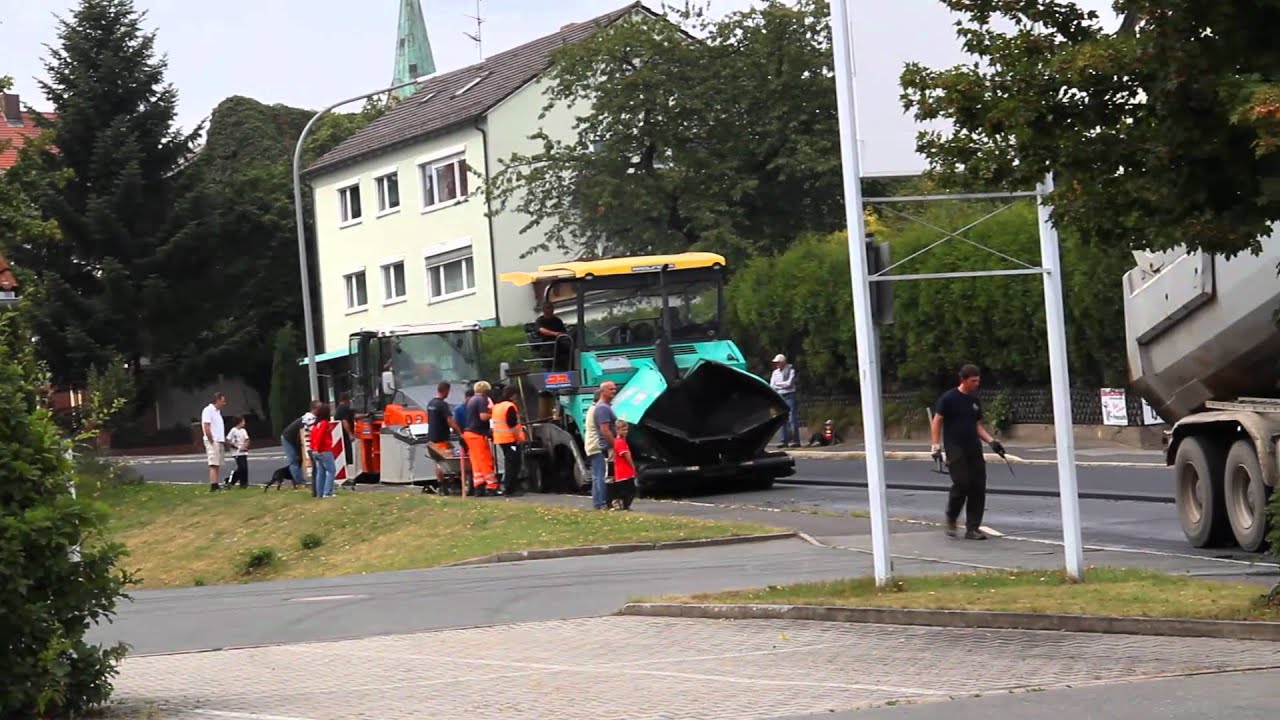 Asphaltierung der Ortsdurchfahrt von Erbendorf