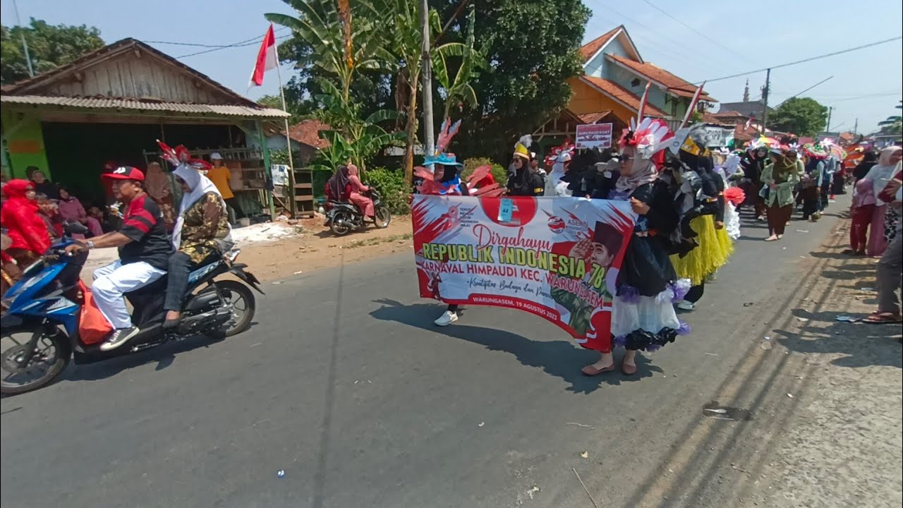 Pawai karnaval dirgahayu republik indonesia || desa banjiran kec. warungasem kab. batang