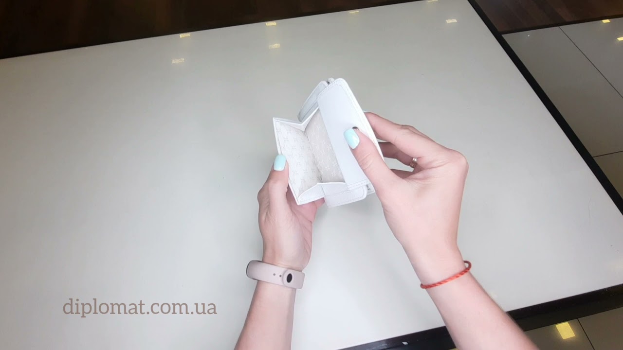 ПОРТМОНЕ ЖЕНСКОЕ TERGAN 5674 КОЖАНОЕ НА КНОПКЕ BEYAZ ARSEL