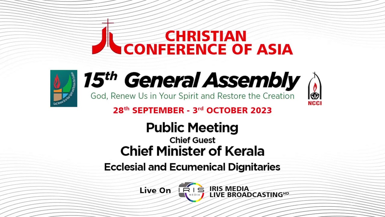 CCA / 15TH GENERAL ASSEMBLY/ASIAN ECUMENICAL FESTIVAL AND PUBLIC MEETING / 28.09.2023 /