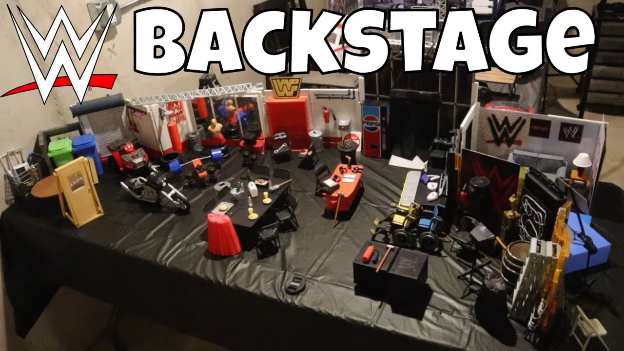 HOW to Build a WWE FIGURE BACKSTAGE ARENA