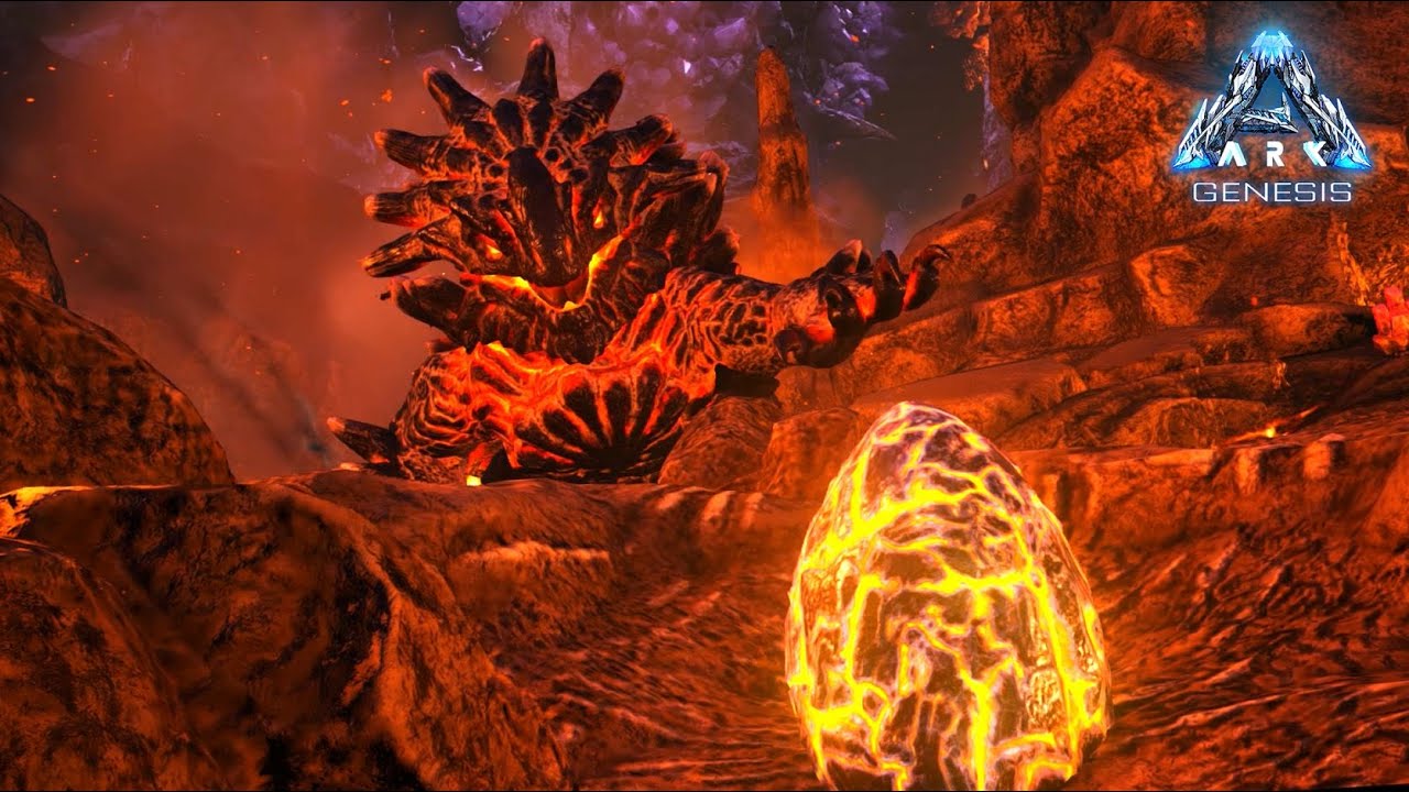 火山に棲む恐竜「マグマサウルス」の卵を盗む！- ARK Genesis - ゆっくり実況 #7【アーク ジェネシス】
