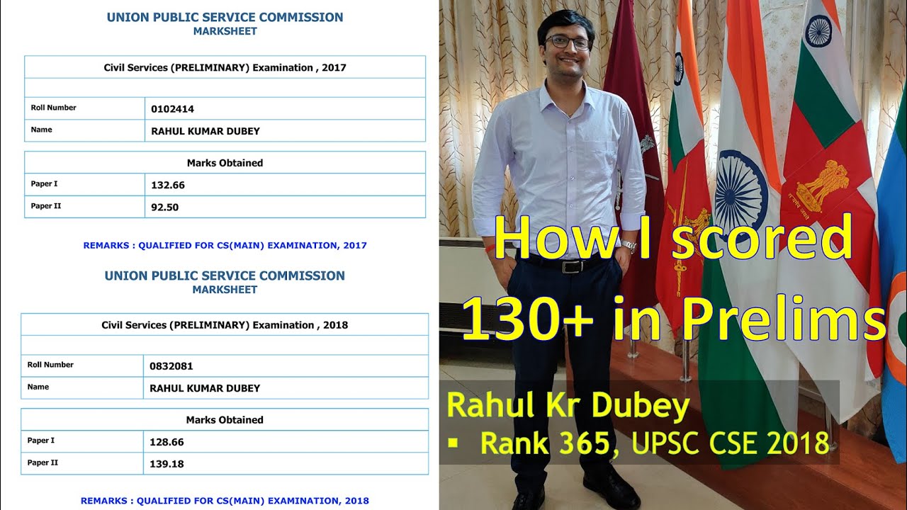 How I scored 130+ Marks in Prelims, कैसे मैंने 130+ अंक पाए CSP में ? Rahul Dubey AIR 296 UPSC 2020